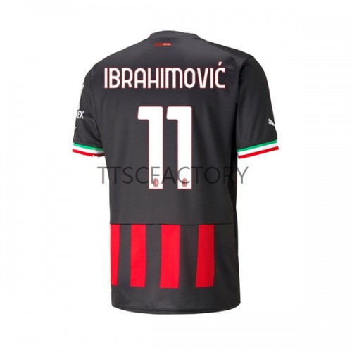 AC Milan Zlatan Ibrahimovic 11 Fodboldtrøjer Hjemmebanesæt 2022/23 Kort ærmer AC Milan Zlatan Ibrahimovic 11 Fodboldtrøjer Hjemmebanesæt 2022/23 Kort ærmer